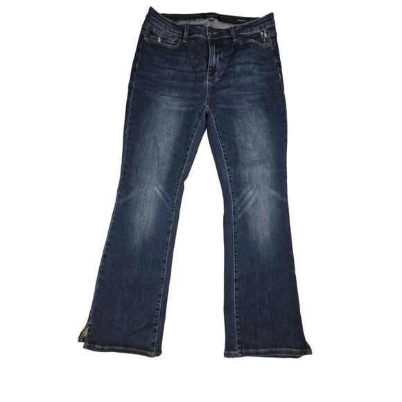 Judy Blue Denim - Judy Blue Women's 15/32 Slim Fit Bootcut JB88290-S Slit Hems 33 x 30 (34x29.5)